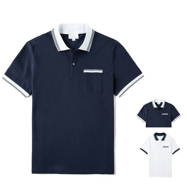Camicie da polo di cotone casual francese per uomini in stile caldo polo di cotone camicie per uomo polo polo golf per giovani adulti