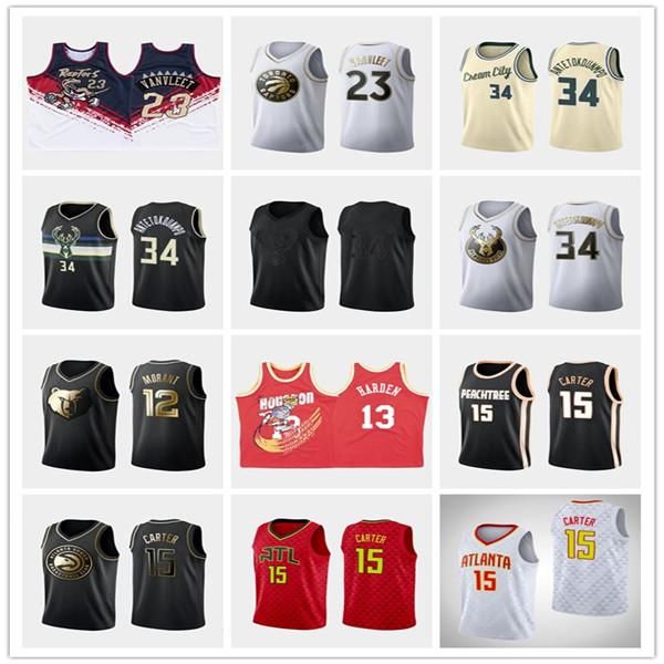 

ncaa 34 antetokounmpo 15 carter 3 wade high school giannis vince college basketball city jersey dwyane, Black