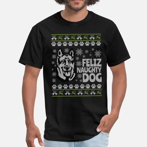 

ugly christmas german shepherd design t shirt men customized short sleeve s-xxxl standard cute funny casual summer letters shirt