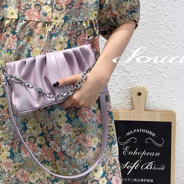 

fashion women's bag zipper one shoulder small bag lady cute girl sweet messenger baguette simple candy color jh9881