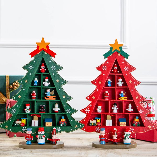 

christmas decorations div wooden tree tabledecoration children's gift store window