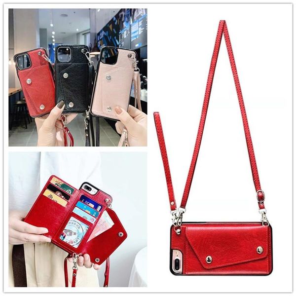 

cgjxscgjxsnice wallet strap case for iphone 11 pro max xr x xs max 7 8 6s 6 plus case cover luxury leather card shoulder lanyard phone bag c