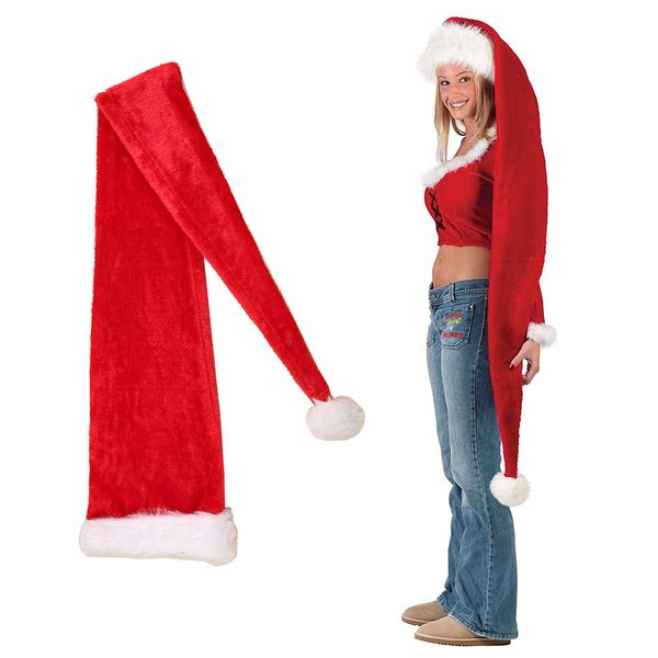 

new product winter and child santa claus long red christmas hat