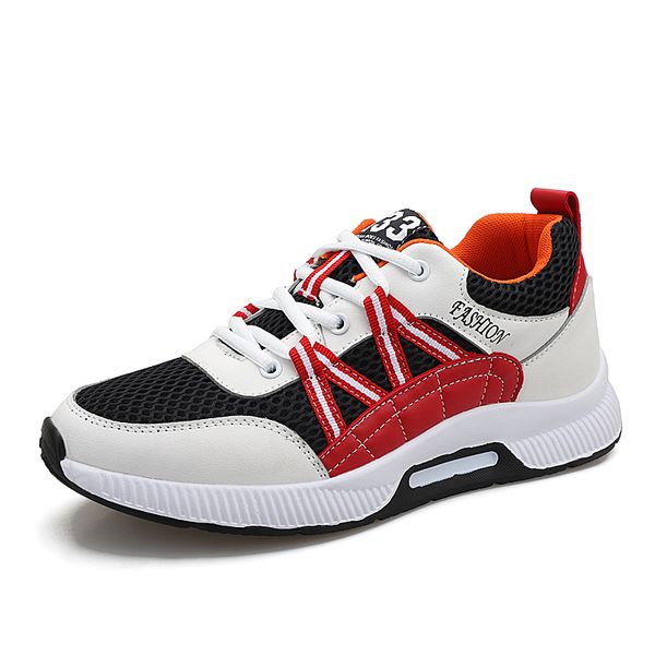 

men sneakers invisible height increasing 5cm elevator summer mesh casual shoes men loafers footwear, Black