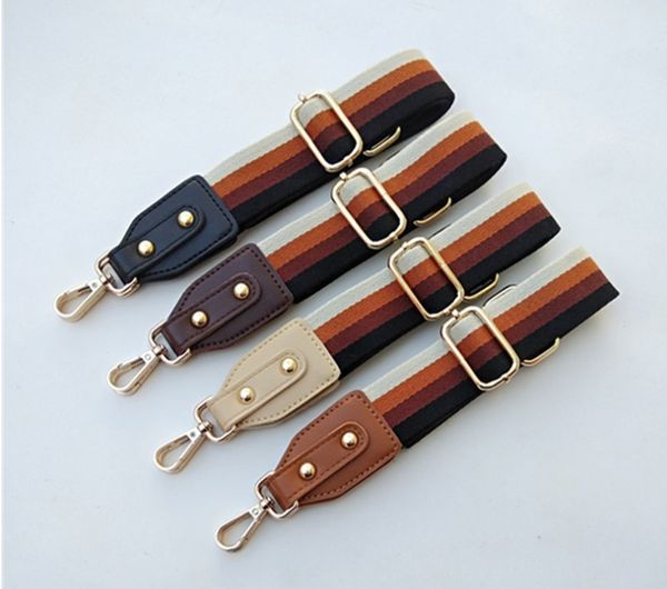 

wide 3.8cm straps nylon shoulder strap chaines bag belt women bag accessories obag handles, Black