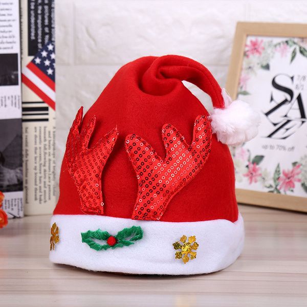 

new cartoon children deer horn christmas santa hat christmas decorations cap party festive accessories ing