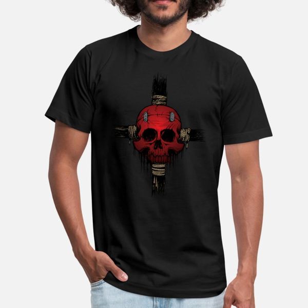 

skull face t shirt men customized 100% cotton o-neck homme fit comfortable summer style trend shirt