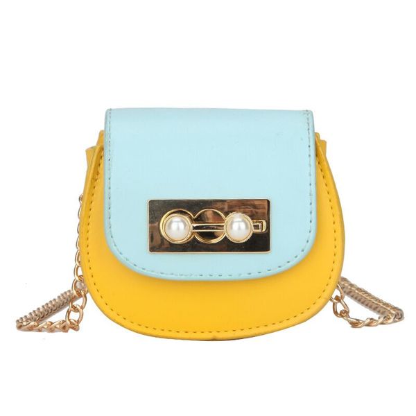 

Han edition fashion female 2019 new mini bag shoulder saddle bag chic girl chain joker inclined shoulder bag