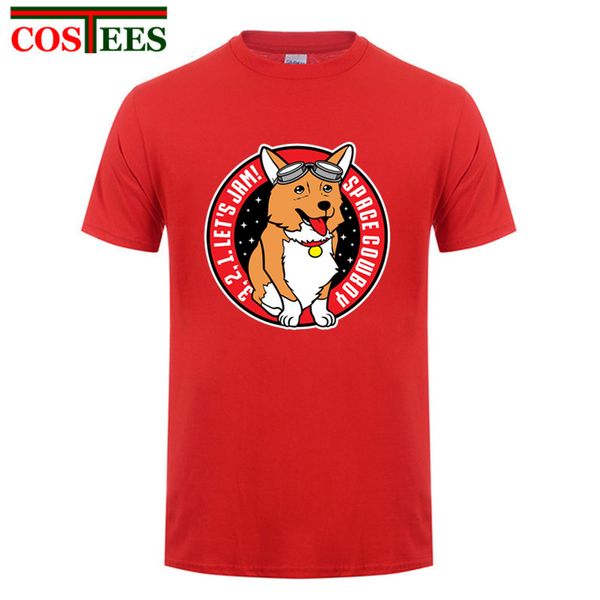 

hombre tees man cowboy bebop t shirts see you space cowboy men t-shirt space corgi short sleeve custom group brand clothing