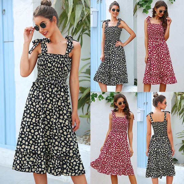 

womens dresses womens casual dress designer printed sleeveless dresses summer fashion, White;black