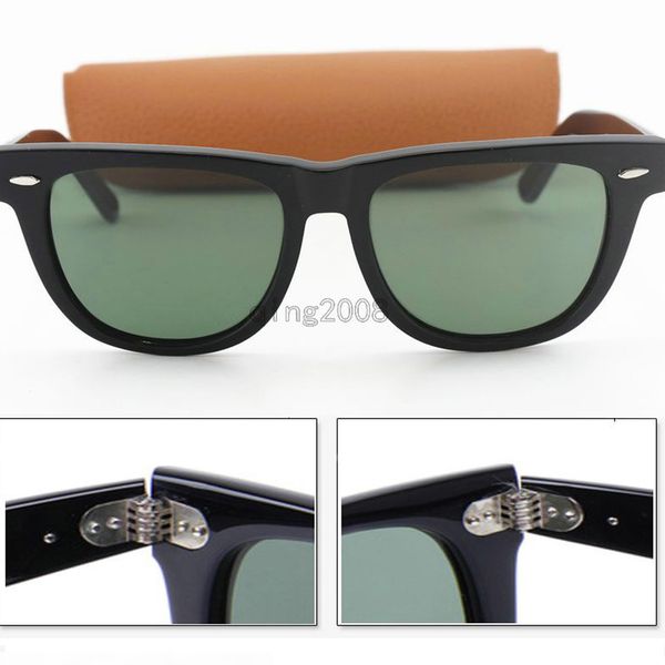 

new arrival black metal hinge plank frame 50 54mm brand designer fashion men women sunglasses sport sun glasses with box, White;black