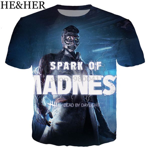 

new game dead by daylight 3d print shirts humor harajuku horror men clothing