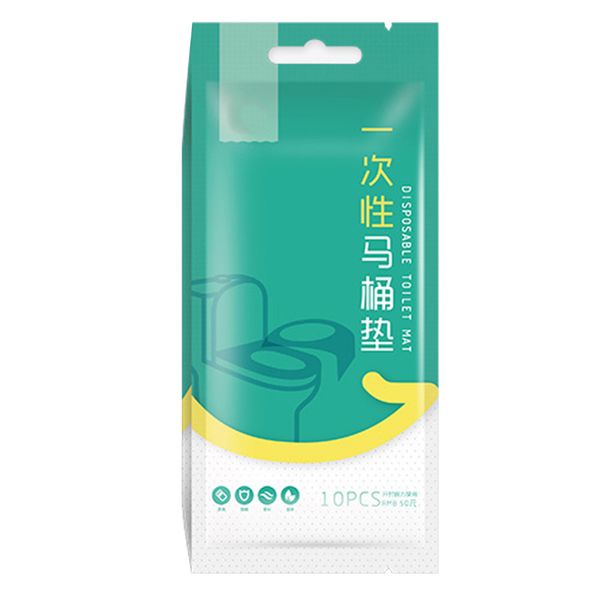 

10pcs disposable bathroom supplies travel waterproof pad toilet seat cover soft