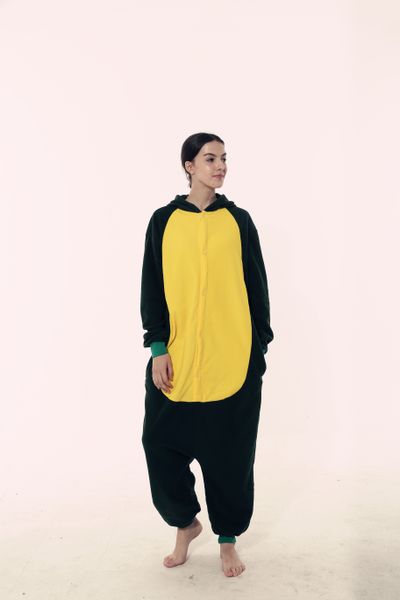 

new autumn and winter cute cartoon animal mascot one-piece clothes home pajamas flannel pajamas couple home clothes 60, Red;yellow