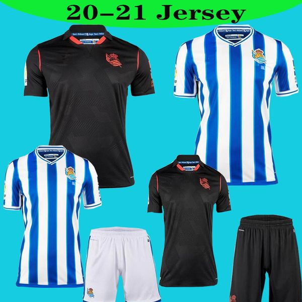 

2020 real sociedad silva soccer jerseys willian j. oyarzabal agirretxe juanmi home away 2021 royal society men kids football shirt, Black;yellow