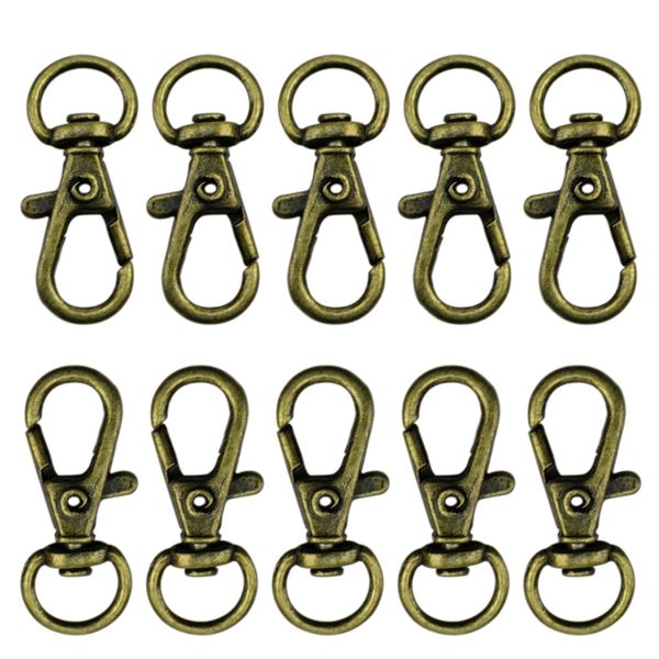 

new 10pcs clasp swivel trigger clips snap hooks key ring bags diy craft, Silver