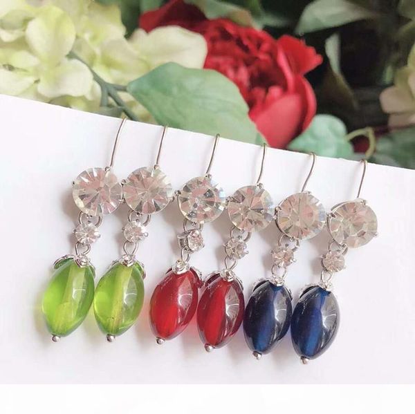 

europe and america popular fashion women earrings white gold plated cz earrings for girls women nice gift, Golden;silver