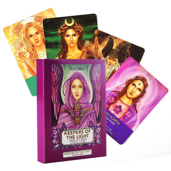 

44pcs пакет хранители light oracle cards полного английской судьба фортуна семья партии игра игровых карты таро колода yxlech dh_niceshop