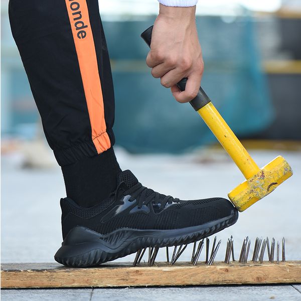 

otdoor shoes labor shoes men's steel bag head breathable safty guard hiking men anti-smashing anti-piercing hunting shoe