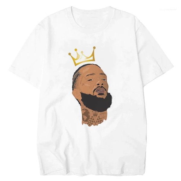 

лето 100% хлопок повседневный tshirts crew neck коротким рукавом одежда homme рубашка фото печать nipsey mens, White;black