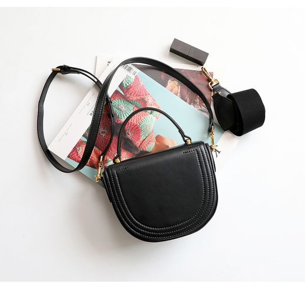 

2020 ladies saddle messenger bag,luxury handbags women bags designer leisure shoulder bags,purse portable leather crossbody bag