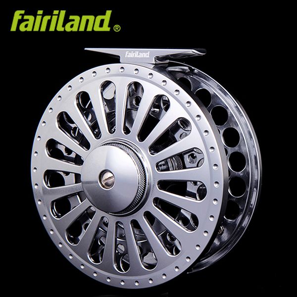 

7/8 100mm/3.94in 3bb metal fly fishing reel precision machined fly reel from bar-stock aluminum w/ incoming click ice fishing wheel
