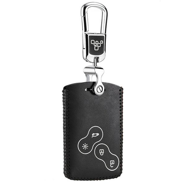 

leather car key cover case for renault koleos 2012 captur 2018 car key case