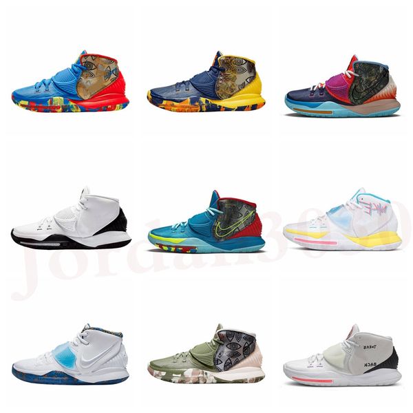 

2020 new 6 asia irving jumpman men baskteball shoes usa sclock n7 pool neon graffiti bruce lee mens trainers sports sneakers g21