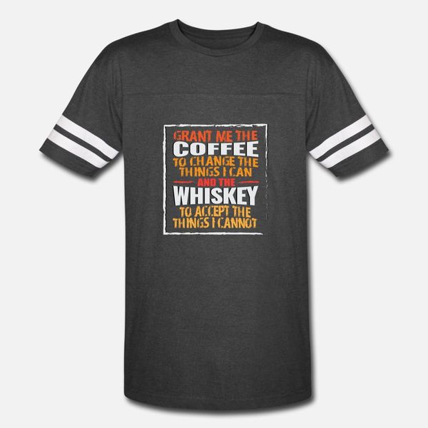 

cool grant me the coffee & whiskey quote fun gift t shirt men design tee shirt size s-3xl kawaii famous basic spring autumn unique shirt