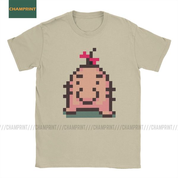 

ness mr earthbound t shirt men pure cotton amazing t-shirt round neck mother rpg lucas giygas video game tees short sleeve