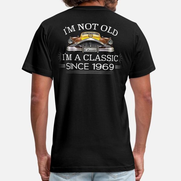 

classic since 1969 t shirt men printed 100% cotton round neck clothes cute breathable spring autumn novelty shirt