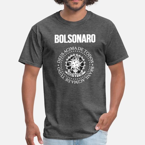 

bolsonaro brazao grande t shirt men customize cotton round neck natural famous humor spring autumn formal shirt