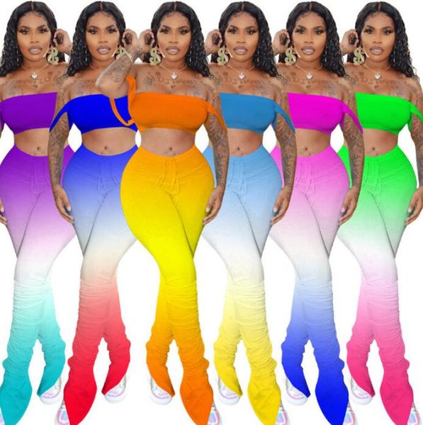 

women's clothing casual tracksuit designer women short outfits 2 two piece set summer gradient women clothes short sleeve suits s-2xl, Gray