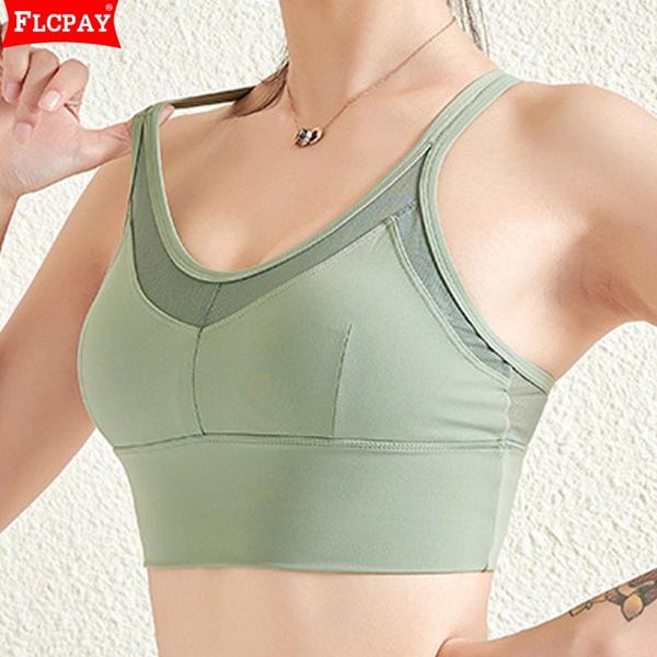 

sports bra for women criss-cross back padded strappy sports bras medium support yoga bra with removable cups seamless racerback, White;black