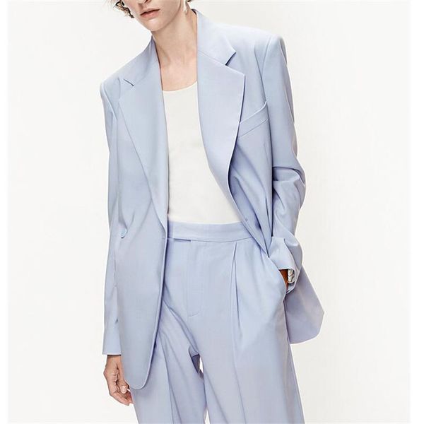 

black women suits notch lapel jacket+pants women business suits pantsuit office uniform female trouser suit custom made, White