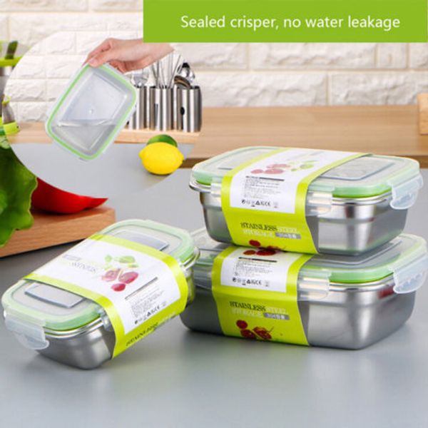 

us stainless steel thermal insulated lunch box bento container layer storag