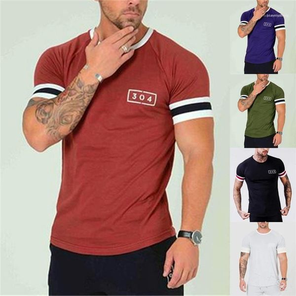 

designer tshirts summer o neck short sleeve slim tees 20ss new for man mens casual, White;black