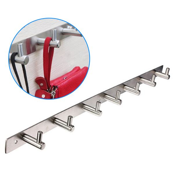 

3-7 крюк ванной комнаты нержавеющей стали кухня крючки организатор полотенце держатель стойки настенные крючки дверная вешалка bedroom mount