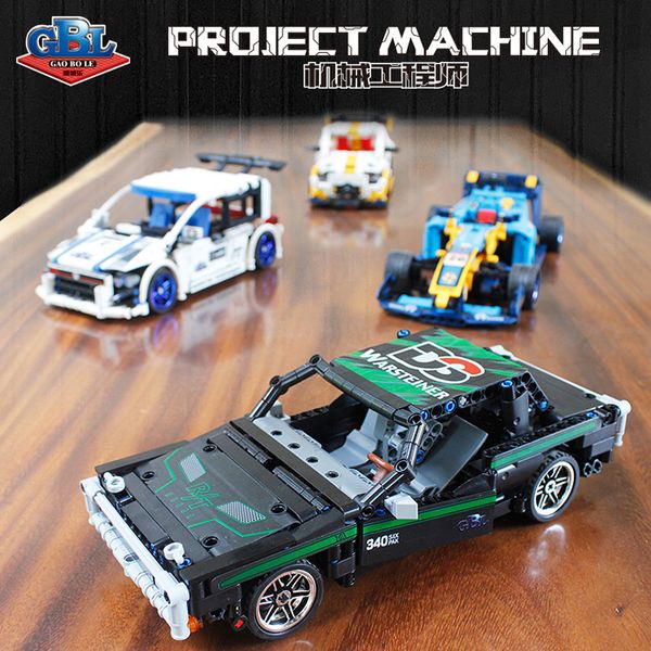 

pull back technic racing car racer truck diy racing vehicle model building blocks toys for kids speed champions sports car bricks 09