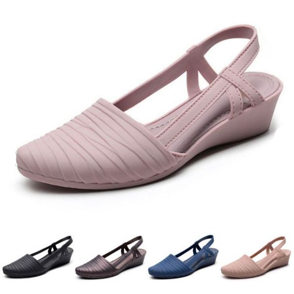 

women sandals summer ladies comfortable pointed toe ankle hollow sandals female soft sole shoes drop shipping plus size 41, Black