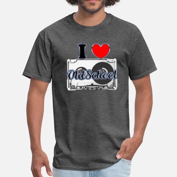 

i love oldschool t shirt men customize cotton o-neck slim cute building spring autumn pictures shirt