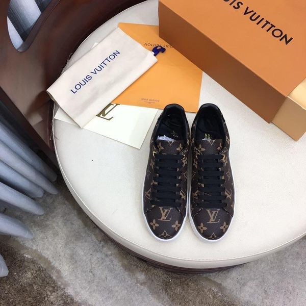 

r luxury casual shoes, fashion printed leather lace-up luxembourg casual sneakers size35-41 with original box