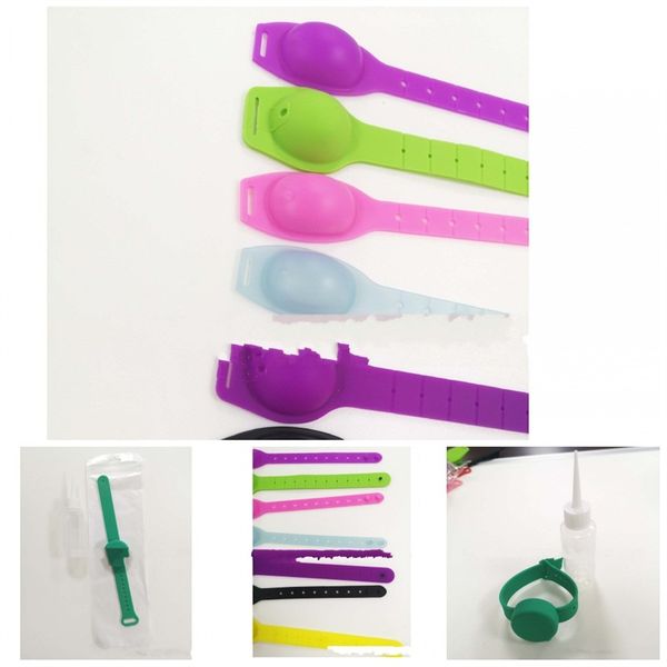 

american style wristwatches reusable wristbands liquid soap bracelet womens mens silicone hand sanitizer reusable 5 5hha f2