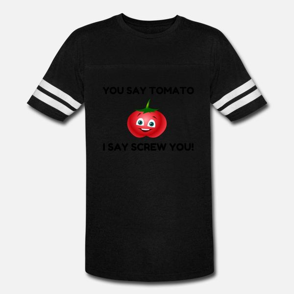 

say tomato t shirt men interesting cotton crew neck costume interesting breathable spring autumn slim shirt