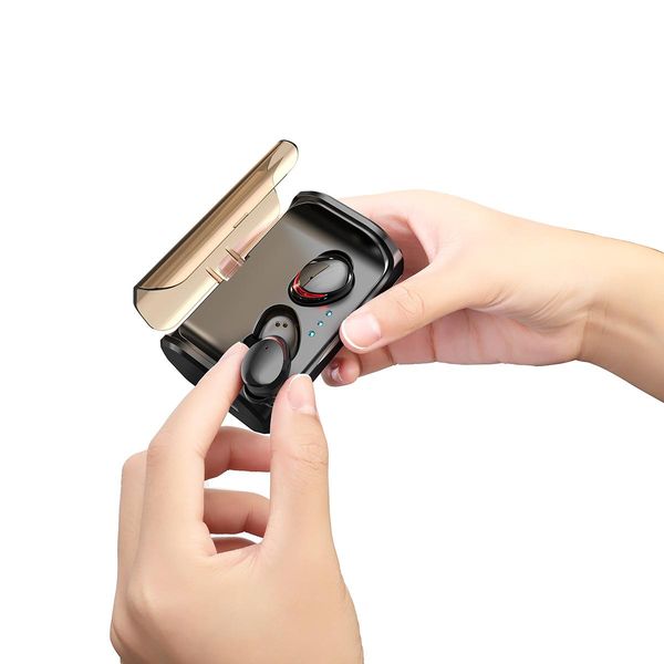 

cgjxstws t8 bluetooth earphones mini invisible true wireless v5 .0 twins double in ear headset with smart charging box stereo hands ear