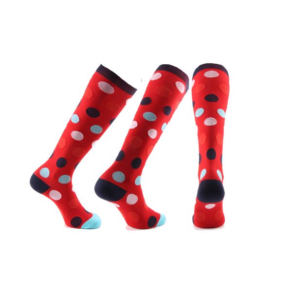 

male female compression socks fit for sports anti fatigue knee pain relief high socks black compression for men sport sock