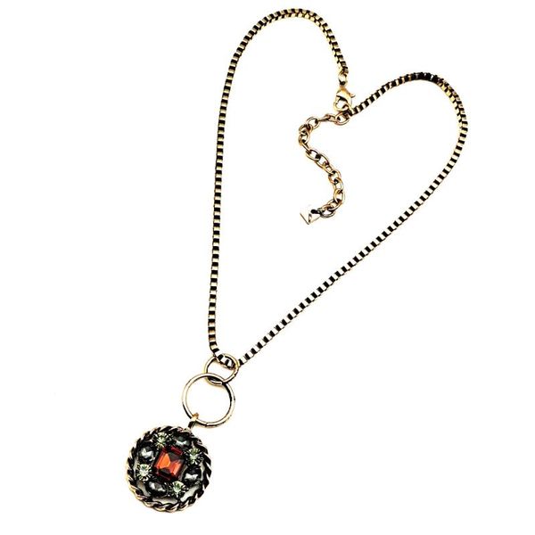 

2020 european and american popular jewelry ladies retro exquisite luxury small necklace pendant, Silver