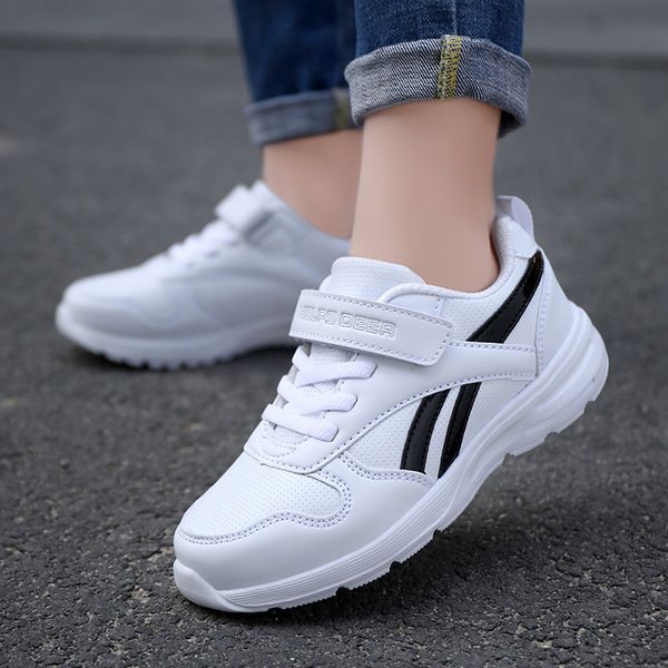 

2020 new boy non-slip leather soft children casual shoes boys walking shoes kids sneakers rubber girls footwear shoe girl, Black