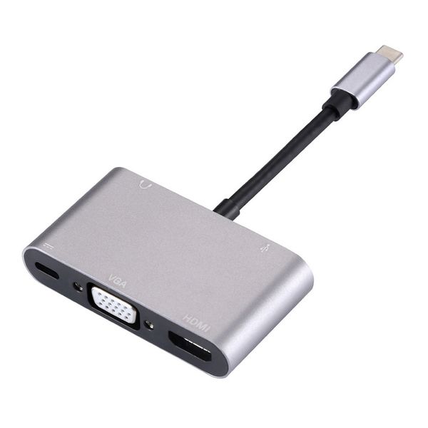 

5in1 usb c hub type c to 4k hdmi usb 3.0 2.0 pd vga port adapter converter