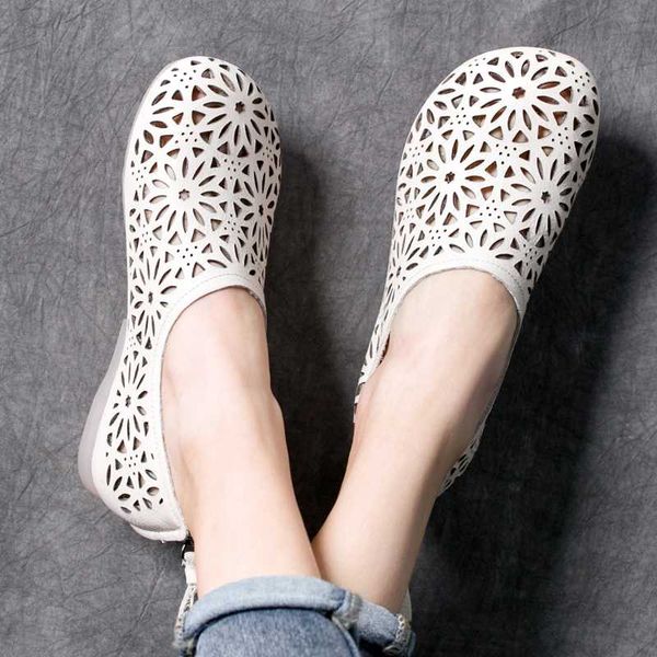 

women loafers white casual leather shoes for women summer flats slip on lazy shoes low heels soft genuine leather handmade, Black